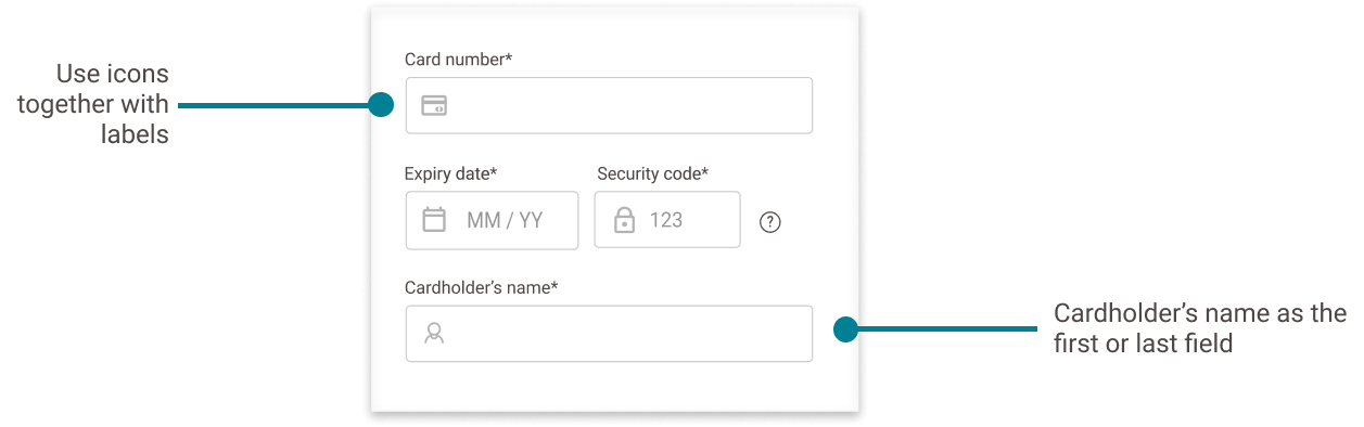 This image shows an example of self-hosted payment page.
